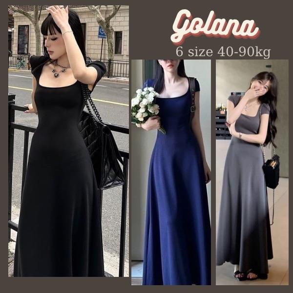 Đầm Body Nữ Tay Ngắn Cổ Vuông Đầm Nữ Dáng Dài Diamond Dress có bigsize