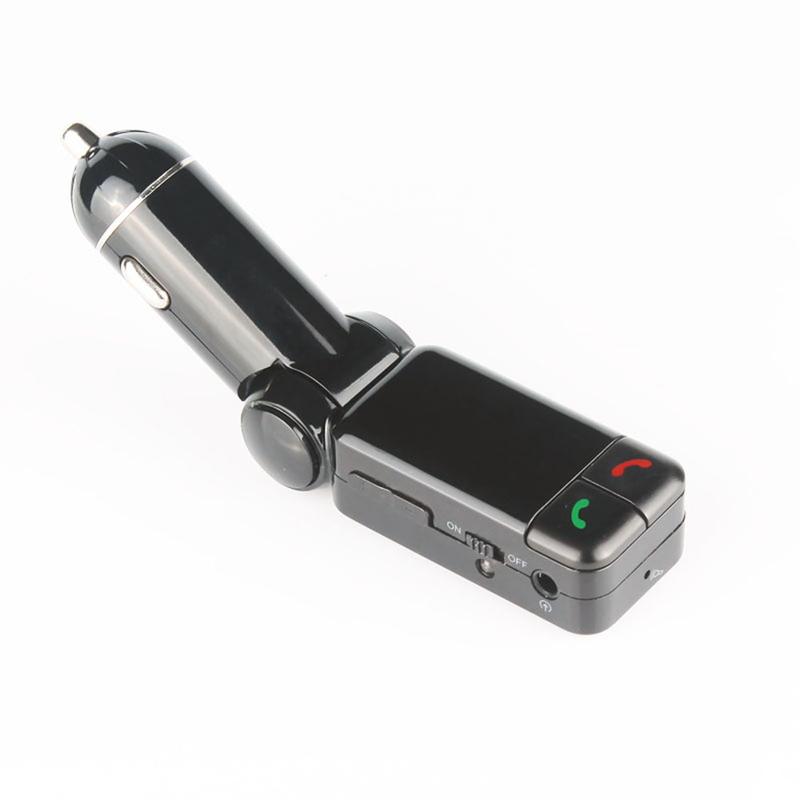 Product Introduction of Car Bluetooth-compatible fm transmitter car kit Hands Free mp3 player wireless radio AUX car charger USB SD 4