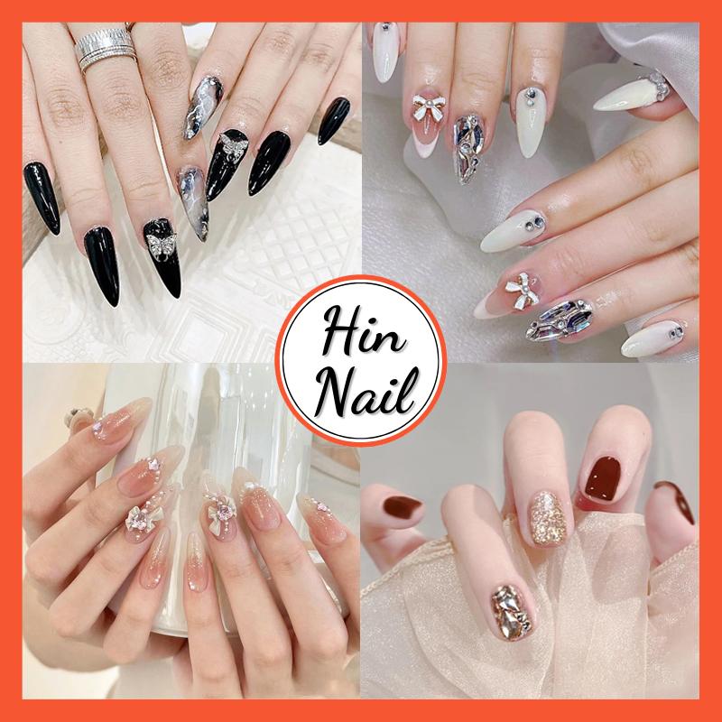100 Mẫu Nail Đính Đá Hin Nail Kèm Phụ Kiện