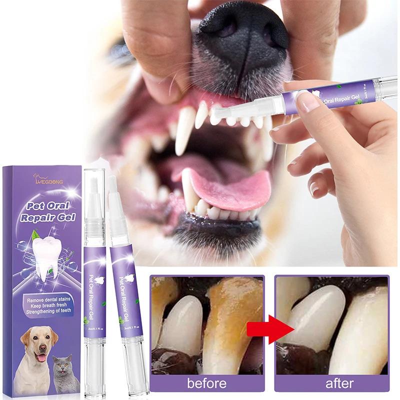 Product Introduction of Pet Teeth Cleaning Tooth Whitening Pen Suitable For Dogs And Cats Remove Bad Breath Pet Oral Care 12