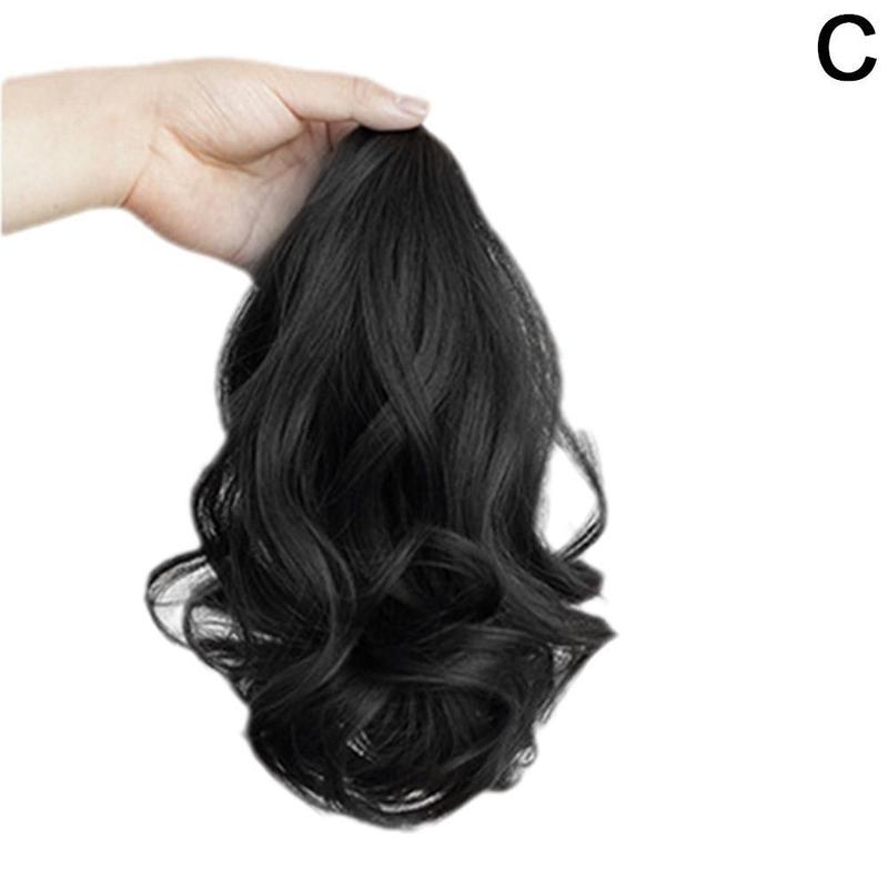 Product Introduction of Synthetic Straight Long Wig Hair Ponytail Grab Clip Pony Tail For Woman Fake Hairpiece For U3N5 59