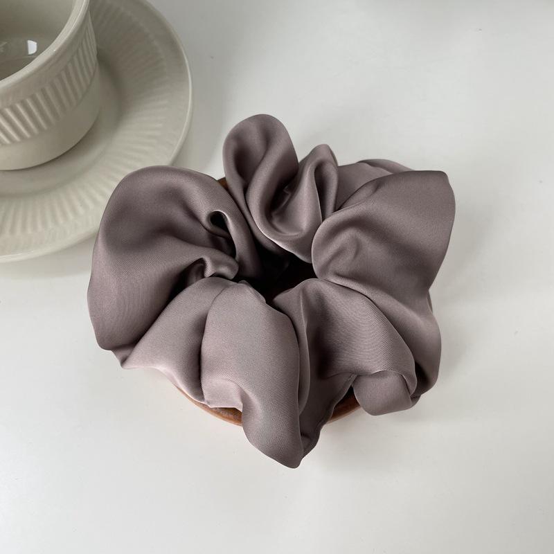 Product Introduction of Temperament High-grade Texture Satin Hair Band Silk Headband Hair Rope Rubber Band Hair Accessories Women 10