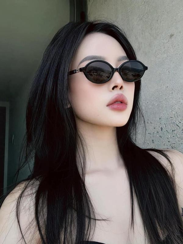 S10 Mắt Kính Râm Women Tròng Kính Mắt Chống Nắng Gọng Kính Cận Bầu Dục Cổ Điển Thay Được Tròng Cận