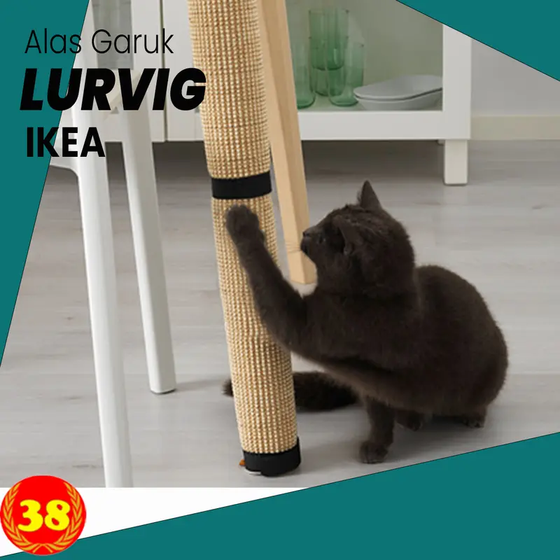 IKEA LURVIG Alas garuk, alami, 25x63 cm 0