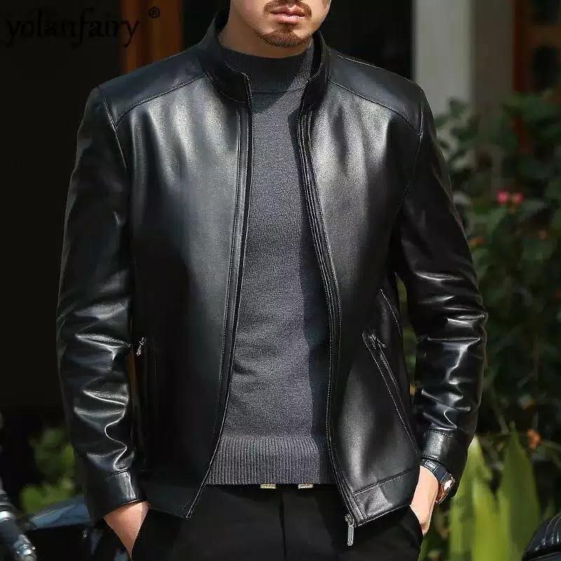 Jaket kulit pria / Jaket touring pria keren / jaket pria Casual 1