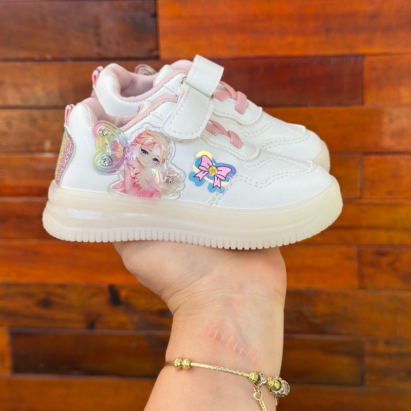 Giày Thể Thao Trẻ Em Mã 87 Nhẹ Êm , Thoáng Khí, Màu Hồng, Màu Trắng, Thời Trang Bé Gái