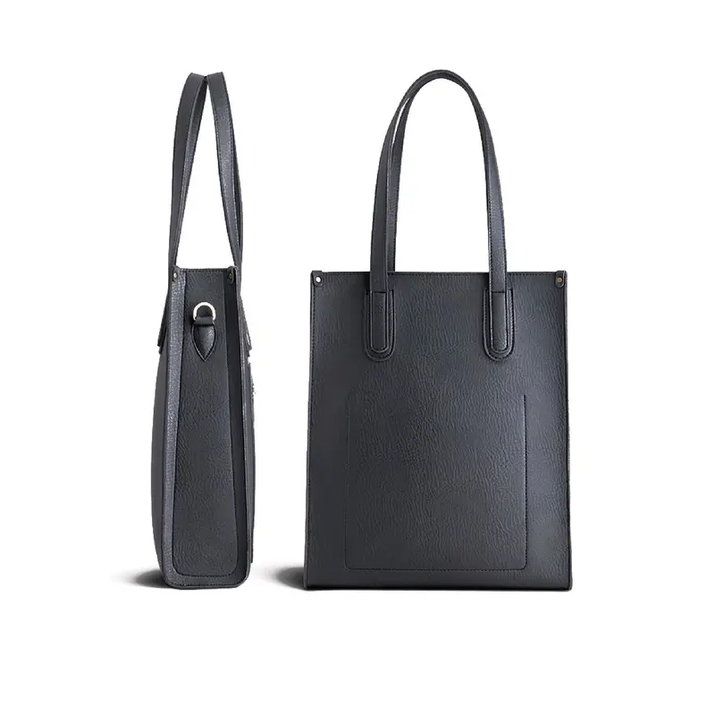 [Tặng Ví móc khóa] Túi Xách Da Nữ Công Sở VACHINO kiểu dáng dọc TX010 đựng vừa laptop, giấy A4 Bag Tote Chữ Nhật Hình Chữ Nhật 7