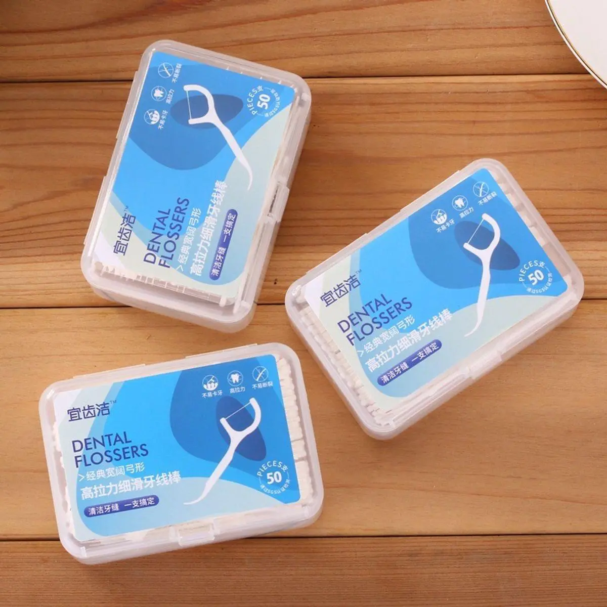 Hộp 50 Chiếc Tăm Chỉ Nha Khoa Sợi Chỉ Mảnh - Hộp Tăm Chỉ Nha Khoa combo  12 hoptam chinhakhoa