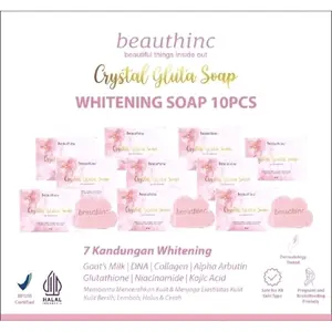 Ready stok SABUN BEAUTHINC CRYSTAL GLUTA SOAP 10pc