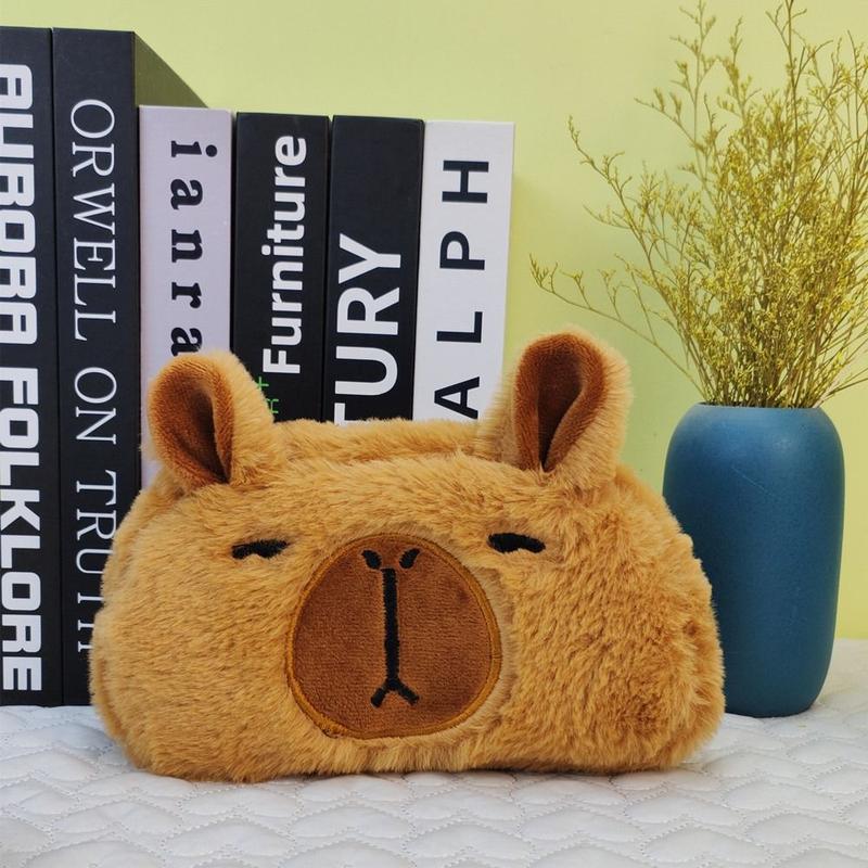 Product Introduction of Pencil Case Plush Doll Capybara Plush Pen Bag Capibara Soft Capybara Pen Pouch Cartoon Animal Cute Capibara Plush Pencil Pouch Stationery 10