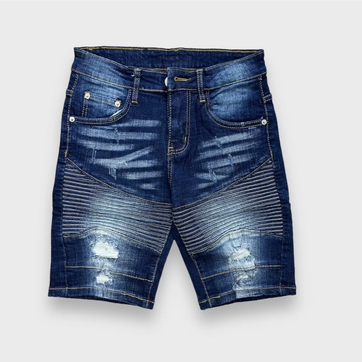 Quần short jean nam ami nối ống kiểu shopvietanhq9 (SAM) vải bò co giãn 4 chiều, quần sọt có wash màu, có 8 biến thể Menswear ds Pants - Tết