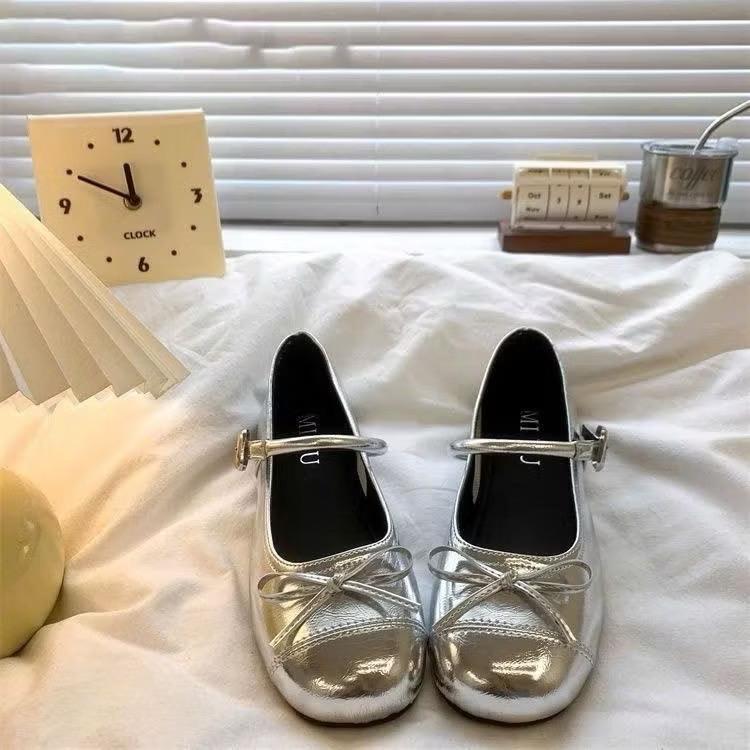 Giày búp bê nữ phối nơ chất da đẹp hót hít mã 339