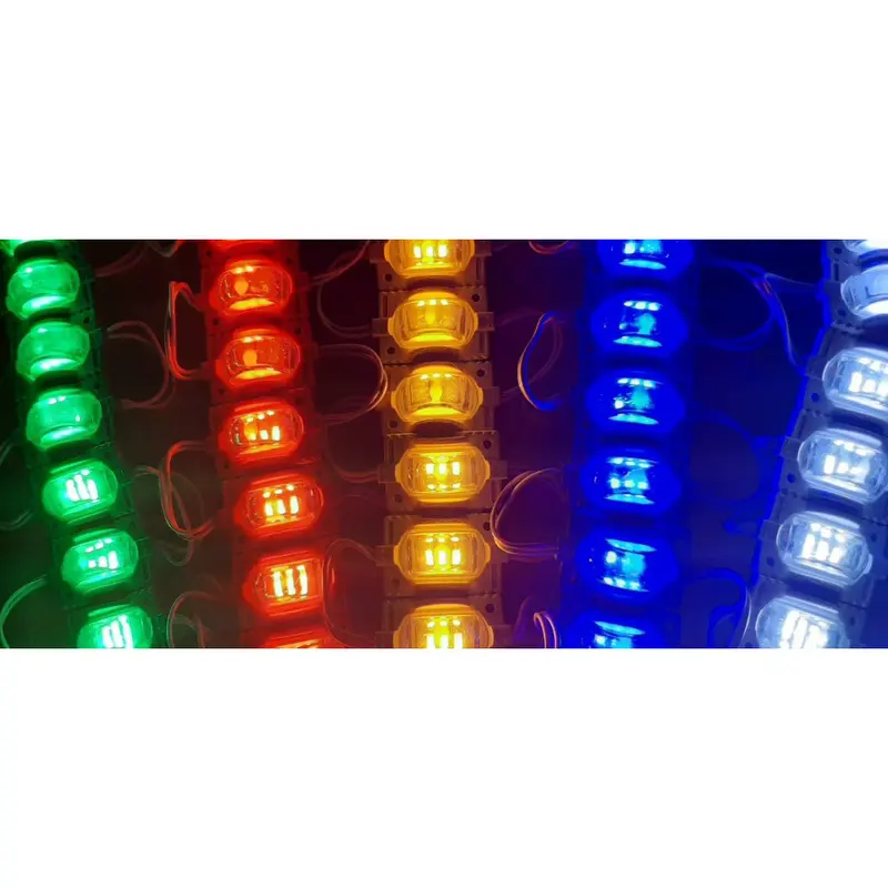 Led mắt trâu, dây đèn led ô tô 10 mắt, led mắt lồi hắt sáng ga lăng, gầm xe điện 12v/24v 10 mắt 1