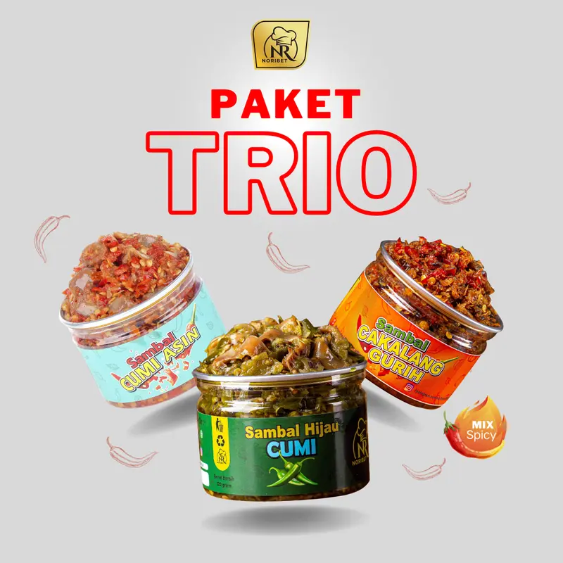 NR Noribet  Paket Hemat Sambal  Trio Mix 1