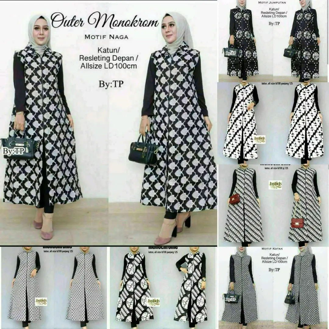 longcardy/outer/batik wanita terkini
