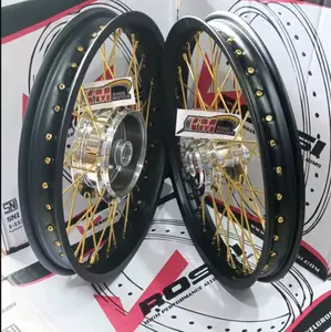Paketan Velg Rossi Jari Jari Mx King Mx New Mx Old Vega Jupiter Fizr Vega Lama Uk 140 x 17 Set Depan Belakang