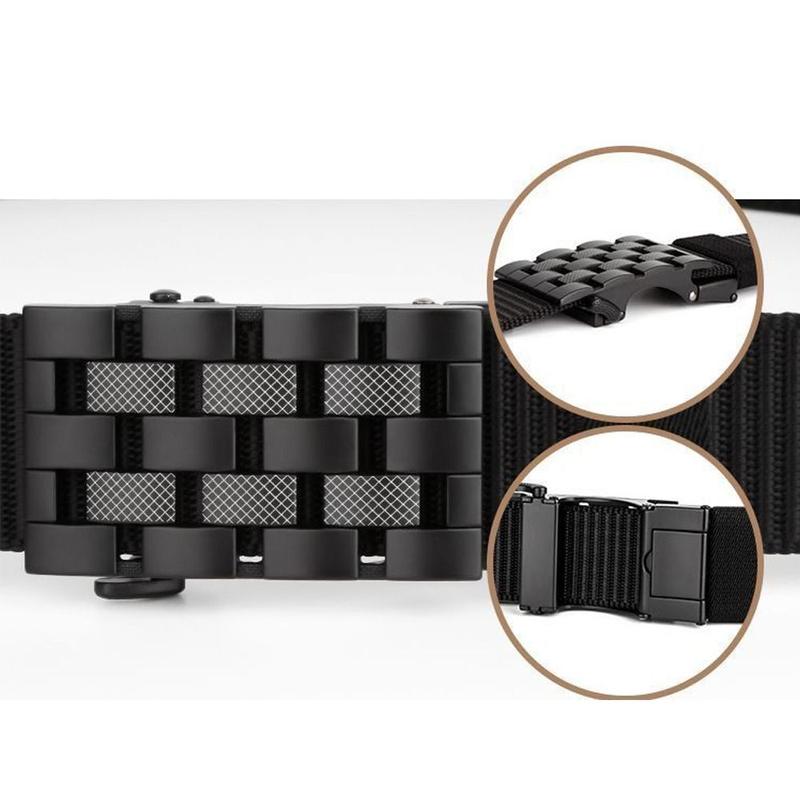 Thắt Lưng Nylon, Thương Hiệu Sang Trọng Của Nam Giới, Thích Hợp Cho Golf, Thể Thao, Công Sở Thường Ngày Dệt, Dây Thắt Lưng, Khóa Tự Động, Dây Thắt Lưng 2