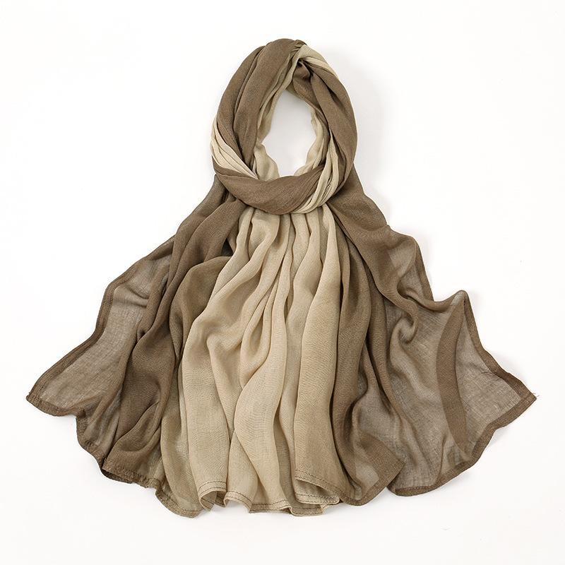 Product Introduction of Women'S Headscarf, Women'S Scarf, New Headscarf, Hot Selling Gradient Headscarf, Malay Indonesian Cotton Headscarf, Monochrome Wide Edged Modal Breathable Scarf For Women 5