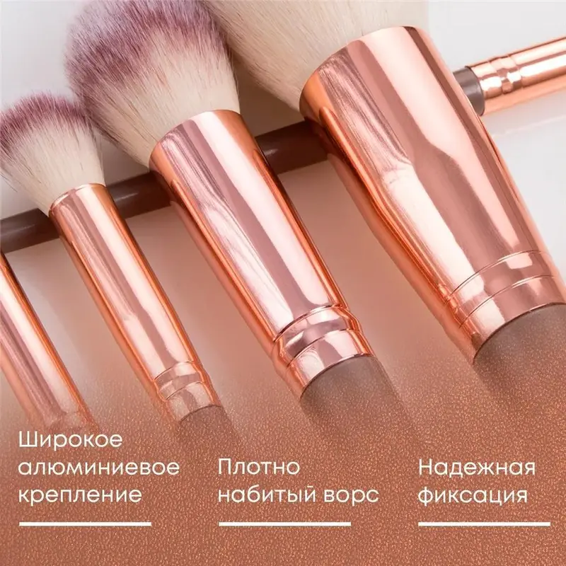 Bộ Cọ Trang Điểm, 13 Món, Có Túi Đựng, Bao Gồm Phấn Phủ Và Cọ Tán Kem Nền, Dụng Cụ Trang Điểm Mắt, Lông Bàn Chải Mềm, Cầm Tay, Thích Hợp Để Che Khuyết Điểm, Dụng Cụ Làm Đẹp, Quà Tặng, [Thanh Toán Khi Nhận Hàng] 4