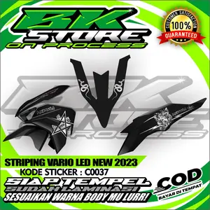 STRIPING UV TRANSPARAN VARIO NEW 2023 MEDUSA SUDAH LAMINASI SIAP TEMPEL MURAH Motor