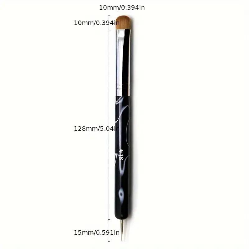 Professional Nail Art Brush, Double Ended Nail Art Painting Brush, Nail Art Design Brush, Manicure Tool for Home & Salon Use, Christmas Gift 1