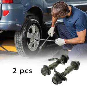 2 Pcs Baut Chamber 12mm Baut Camber Spooring 12 Mm Steel Baut Spooring Mobil Chamber Nut