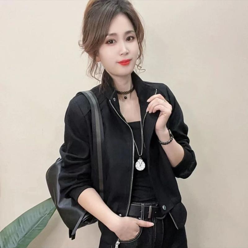 Product Introduction of Unique Super Nice Short Coat for Women 2024 New Top-Selling Product Fashion Western Style Youthful-Looking Beautiful Top Spring and Autumn Womenswear Jackets Lingerie Comfort Outerwear Basic Casual Longsleeve Minimalist 7