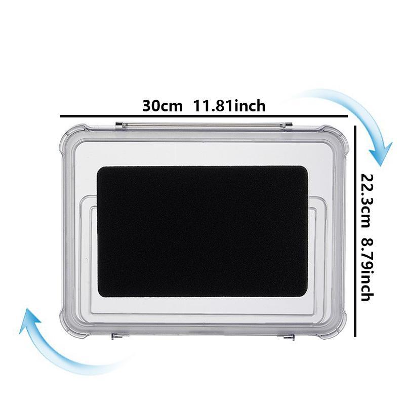 Clear Tablet Holder, Waterproof Tablet Storage Box, Rotatable Tablet Stand, Wall Mounted Tablet Holder, Tablet Accessories for Home Office 6