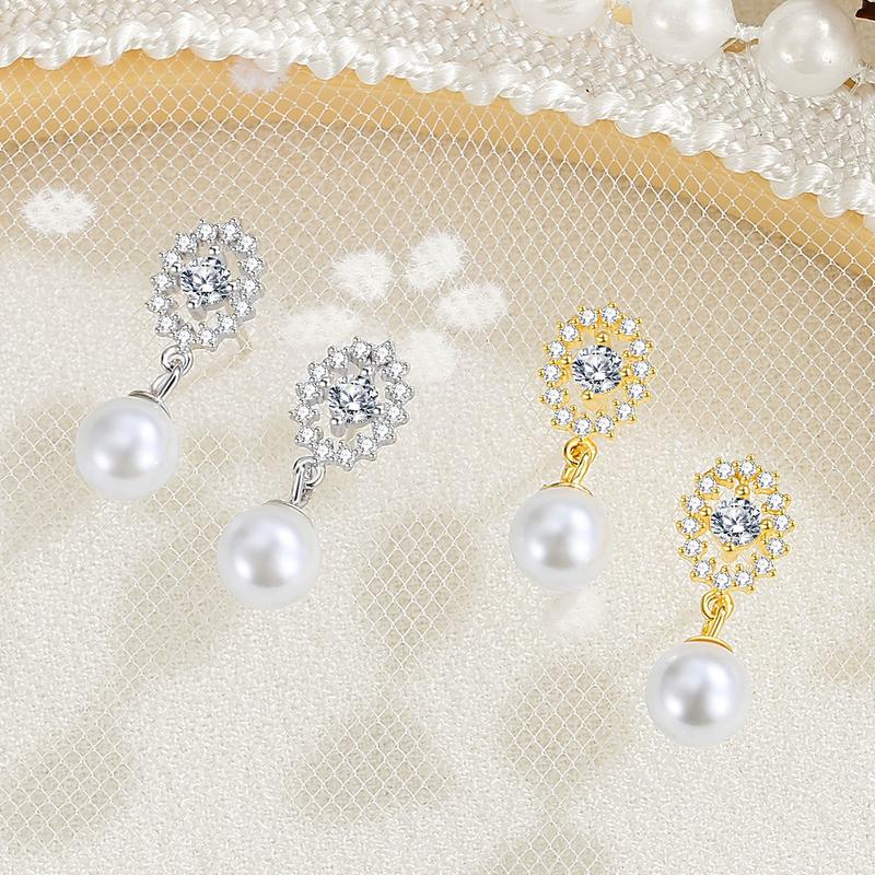 Product Introduction of S925 Silver Pearl Earrings, Fashion Accessories 9