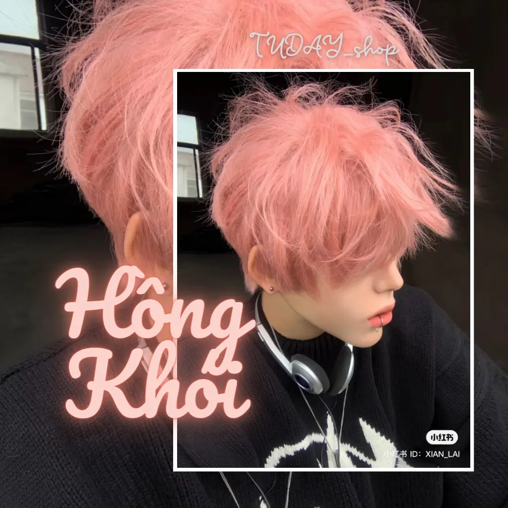 Thuốc Nhuộm Tóc Màu HỒNG KHÓI Nam Cao Cấp |   Tóc Tuday, Tóc Tuday