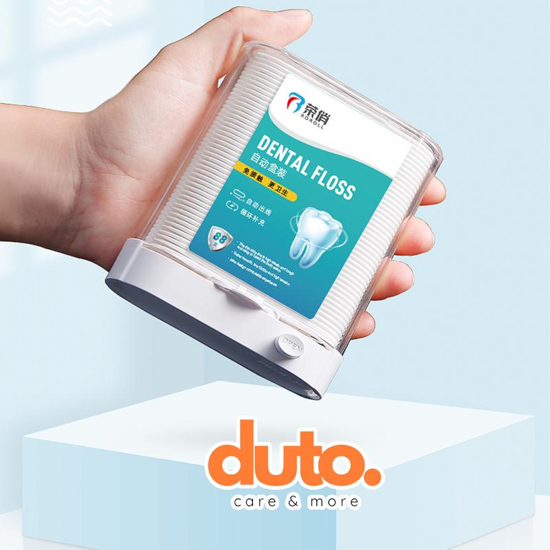 Hộp tăm chỉ nha khoa tự động,hộp 88 cái tiện lợi,chăm sóc răng miệng ,tăm chỉ DUTO cao cấp (HỘP TRẮNG CAO CẤP) 9