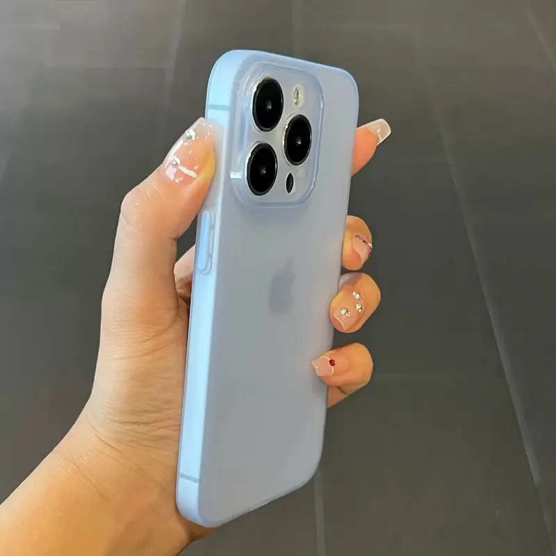 Ốp Điện Thoại Silicon Mềm, Lớp Hoàn Thiện Lì Siêu Mỏng, Dành Cho iPhone 11 12 13 14 15 Pro Max Plus, Ốp Lưng Ốp Lưng Trong Suốt 2