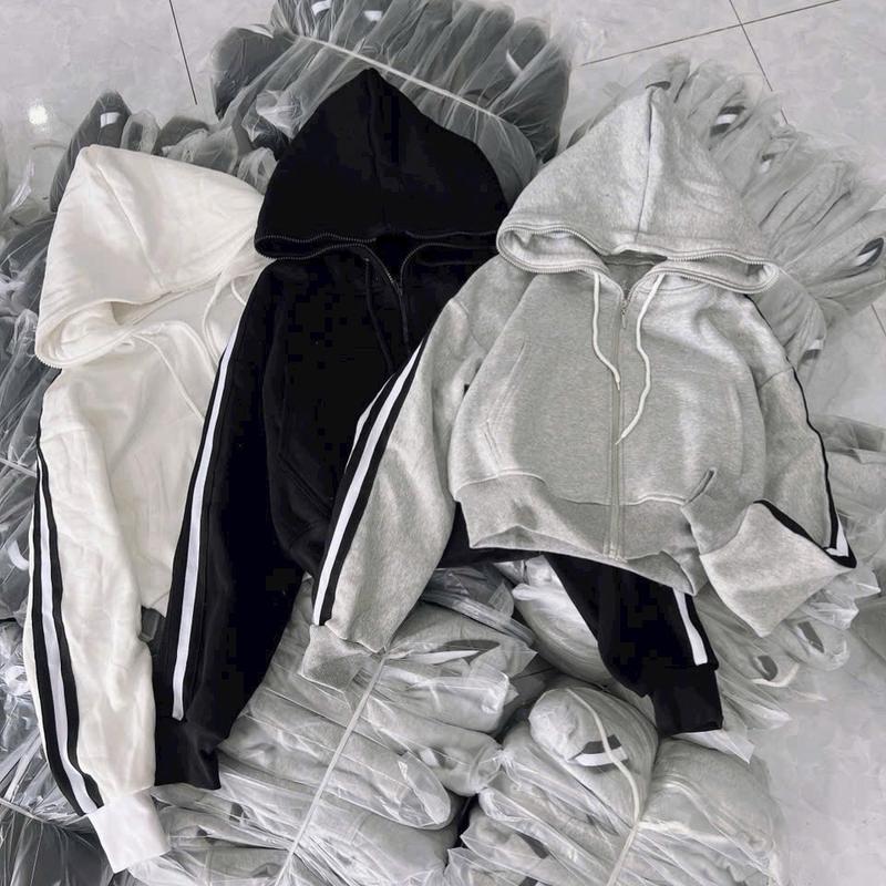 ÁO KHOÁC NỈ DÀY PHỐI MỚI MM,CÓ TÚI TRONG,XỎ NGÓN