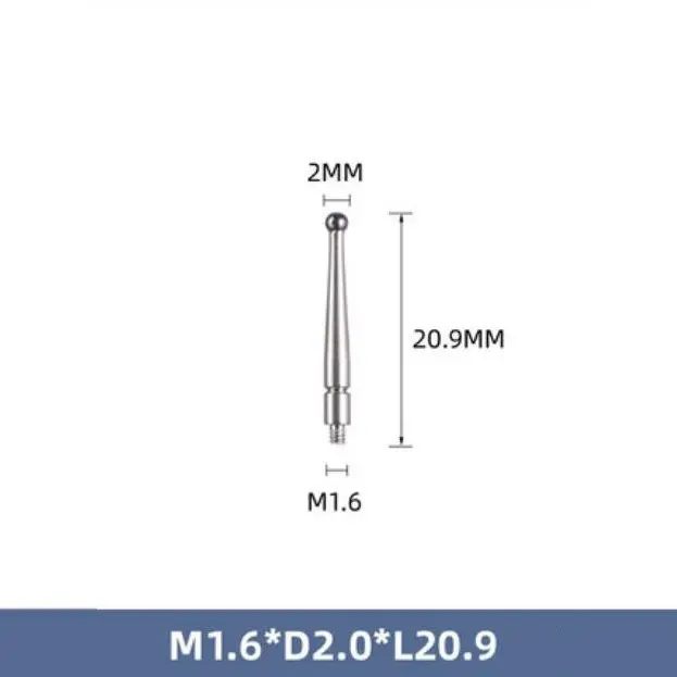 Jarum Dial M1.6 Steel Probe Indicator Gauge Test Ulir M 1.6 Indikator 5