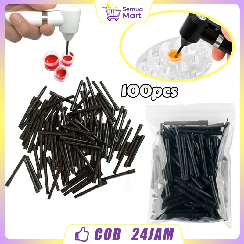 100PCS Alat Mixer Tinta Tato Stick Pengaduk Disposable Untuk Studio Dan Pemula
