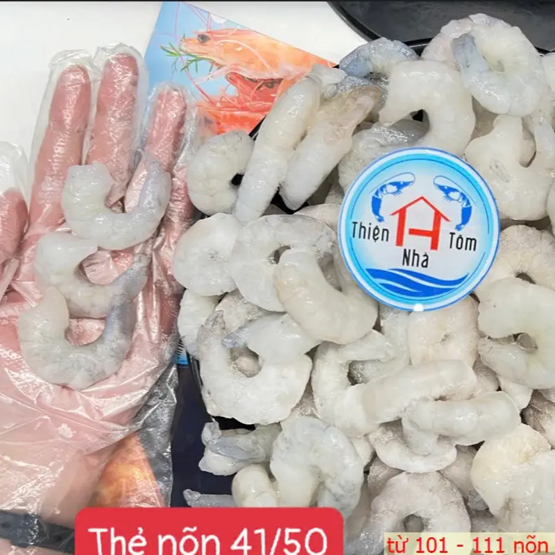 [500gr] Tôm thẻ lột nõn đông lạnh Thiện Nhà Tôm giao nhanh siêu tốc HCM frozen  food 6