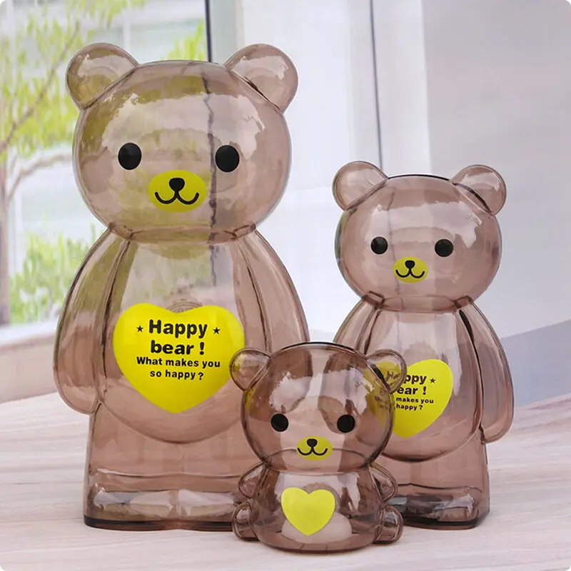 Con Heo Tiết Lộ Gấu, Thiết Kế Hoạt Hình Dễ Thương, Con Heo Tiết Lộ Tiền, Quà Tặng Sáng Tạo Cho Trẻ Em, Thích Hợp Cho Trẻ Em Và Người Lớn 0