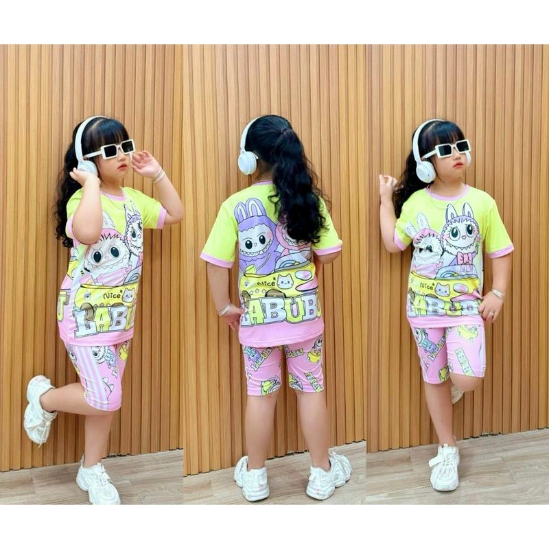 (12-23 ký) Bộ ngố siêu dễ thương thun lạnh Ann's Kids cho bé gái - Đồ bộ trẻ em Cotton 2