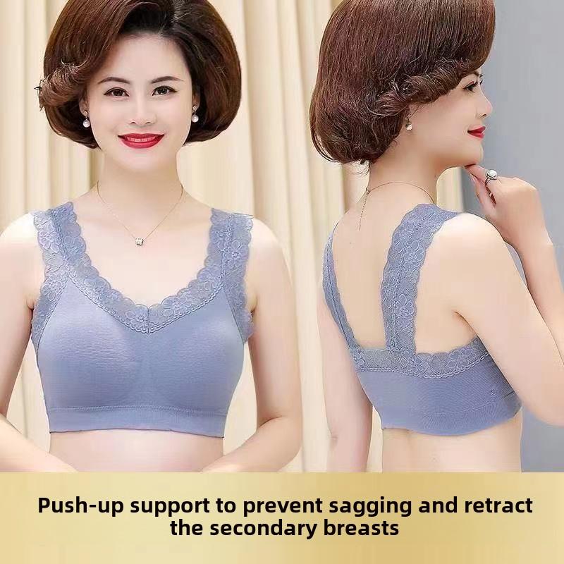 40kg-90kg Curve-Friendly Lace Bra - Sexy Back-Smoothing Tank with Wire-Free Contoured Lift, Breathable Mesh for Tropical Daily & Festival Glam 1