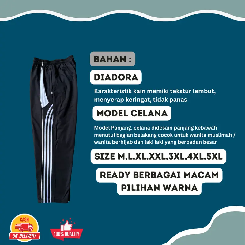 ( UKURAN JUMBO 3XL 4XL 5XL ) CELANA TRENING / TRAINING UKURAN JUMBO PRIA WANITA CELANA OLAHRAGA JUMBO BAWAHAN OLAHRAGA 1
