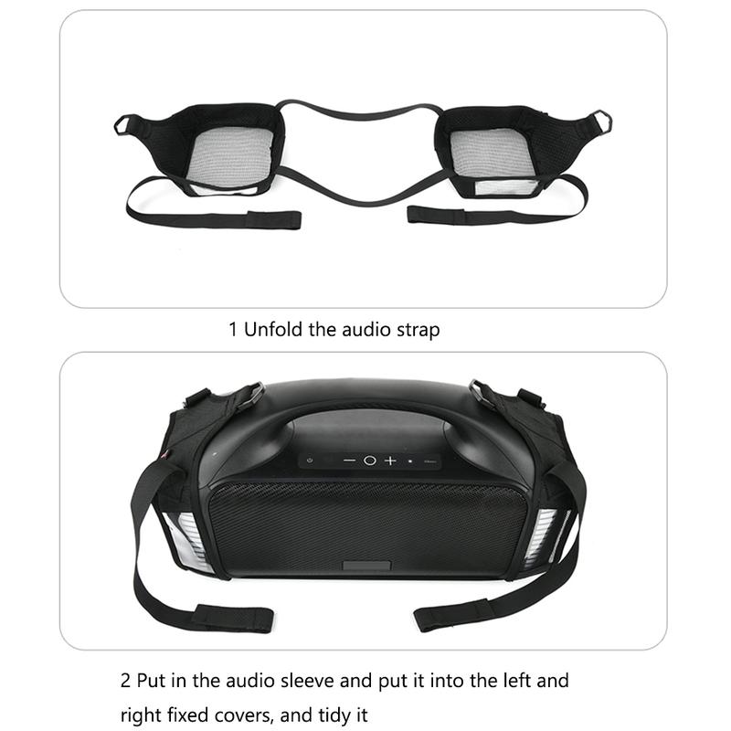Product Introduction of Fall-proof Carrying Strap Case for Tribit StormBox Blast Nylon Travel Protective Case  with Adjustable Shoulder Strap Accessorie 17