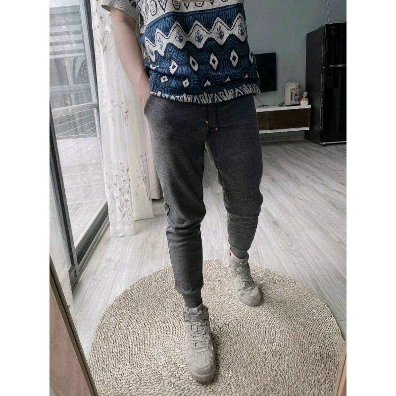 Quần nỉ nam lót lông bo chân Menswear Pants Có Túi 1