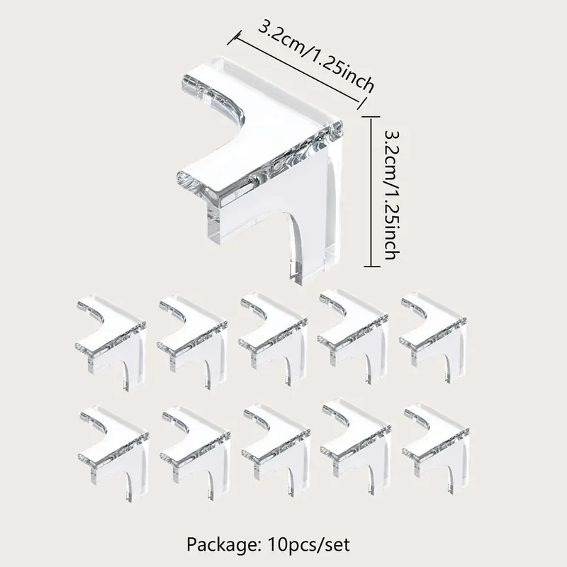 10pcs T-shaped Table Corner Protector, Table Corner Cover, Furniture Corner Protector, Household Furniture Accessories 1