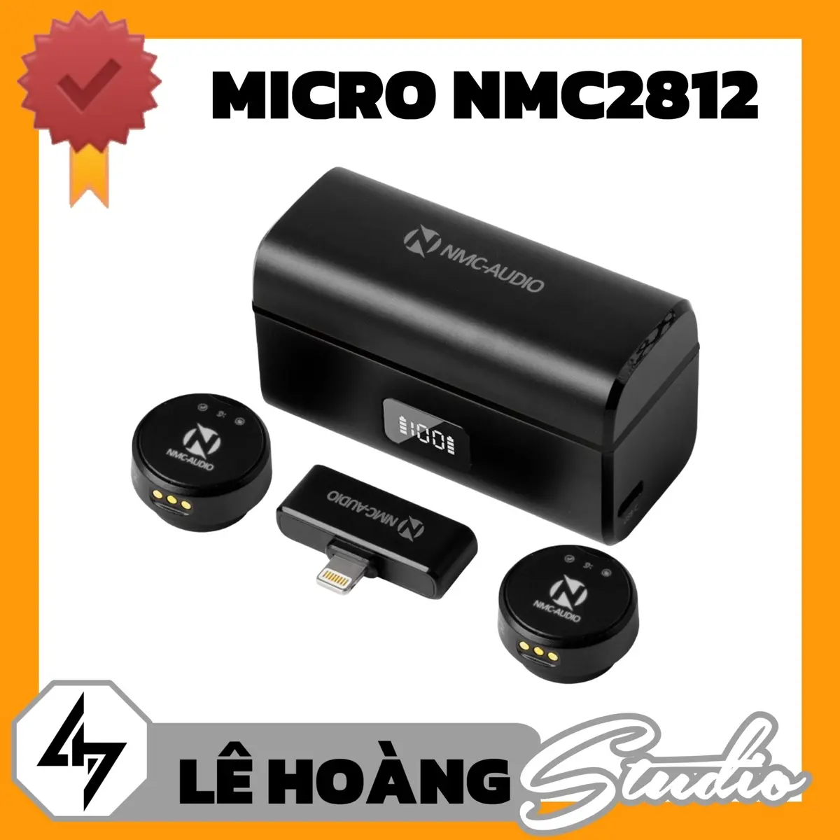 Micro Không Dây Cài Áo NMC2812 Kết Nối Thu Âm Cho Điện Thoại