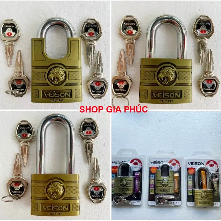 Ổ Khóa 6 Phân Chống Cắt, Khoá Nhà Chống Trộm Chìa Xịn Nhiều Rãnh Bi Cực An Toàn 6