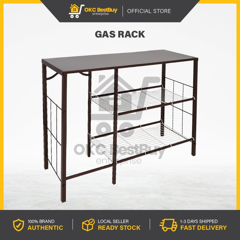 3V Metal kitchen stove rack gas rack / cooking table / rak dapur ...