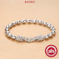 Gambar AGIAO Gelang Faucet Perak Pria Anti-Karat Baja Titanium 20cm - Platinum, 20cm dari A.GIAO.ID Kab. Gresik 1 Tokopedia