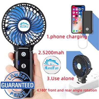 Quạt cầm tay NO.1 5200mAh Quạt cầm tay di động Hoạt động bằng pin có thể sạc lại, Quạt cá nhân nhỏ, Quạt để bàn mini có thể gập lại, Quạt điện làm mát cho du lịch, Ngoài trời, trong nhà 1