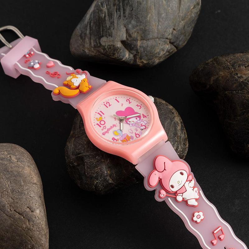 Product Introduction of Đồng Hồ Đeo Tay Trẻ Em, Họa Tiết 3D Sanrio, Cinnamoro Hello Kitty, Đồng Hồ Thạch Anh Chống Nước, Kuromi, Dây Đeo Đồng Hồ Silica Gel Hoạt Hình, Thích Hợp Làm Quà Tặng Trẻ Em 17