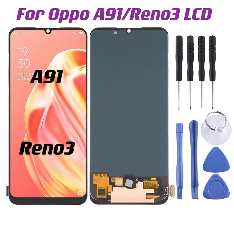 Product Introduction of 6.4"The screen is suitable for oppo A91 Reno3 screen assembly mobile phone LCD glass inside and outside display touch screen 7